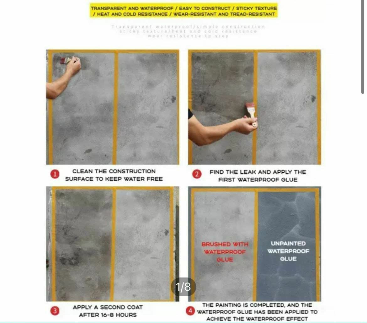 AquaSeal invisible waterproof glue for leak repair and sealing close-up detail | DropDash
