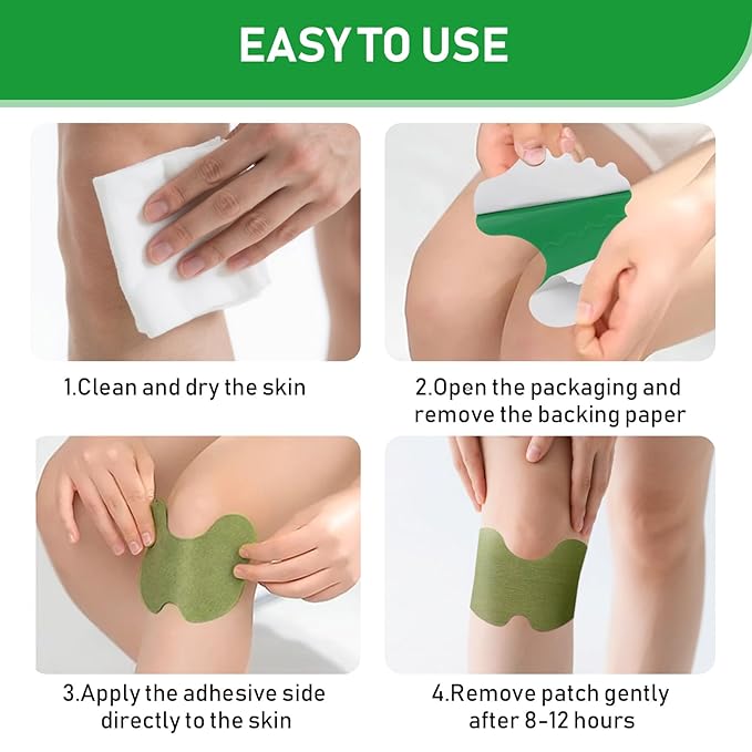 DropDash knee pain relief patch application and usage demonstration packaging | DropDash