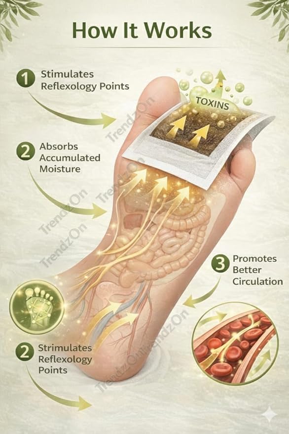 Detox Foot Pads Pack of 20 official DropDash product image and packaging close-up detail | DropDash