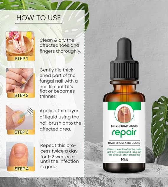 High quality NailHeal Fungal Nail Repair Liquid for home professional use application guide | DropDash