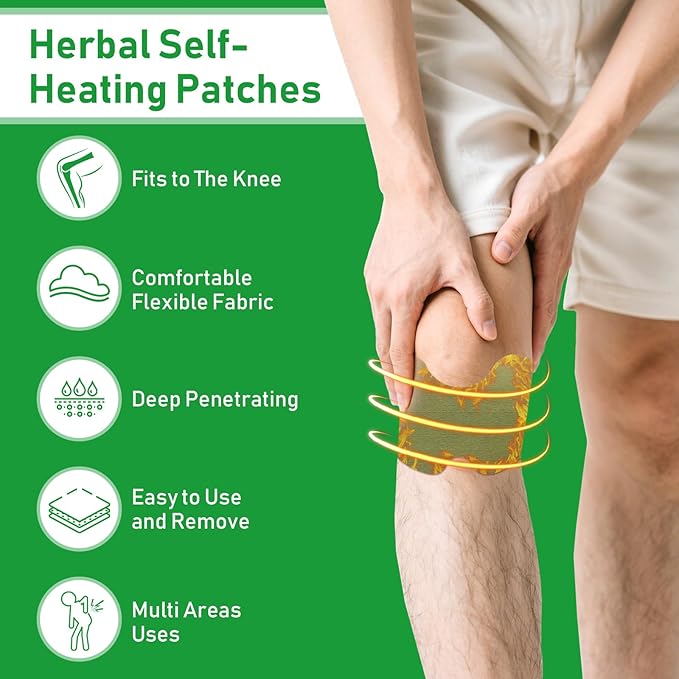 Natural herbal knee patch for arthritis sports recovery and joint comfort lifestyle shot | DropDash