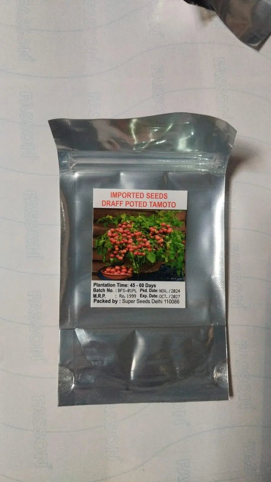 Mango Honey Tomato Seeds premium quality seeds for home garden growing front view | DropDash