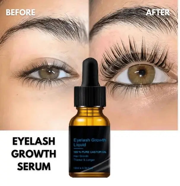 LashElite eyelash growth serum bottle with applicator brush close-up detail | DropDash